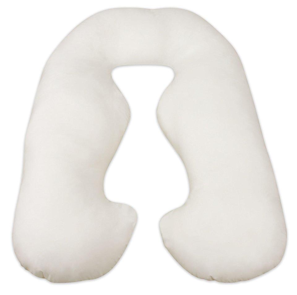  A pregnancy pillow - used by expectant mothers