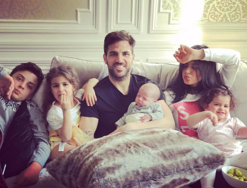  Cesc Fabregas and Daniella Semaan have had 3 kids together