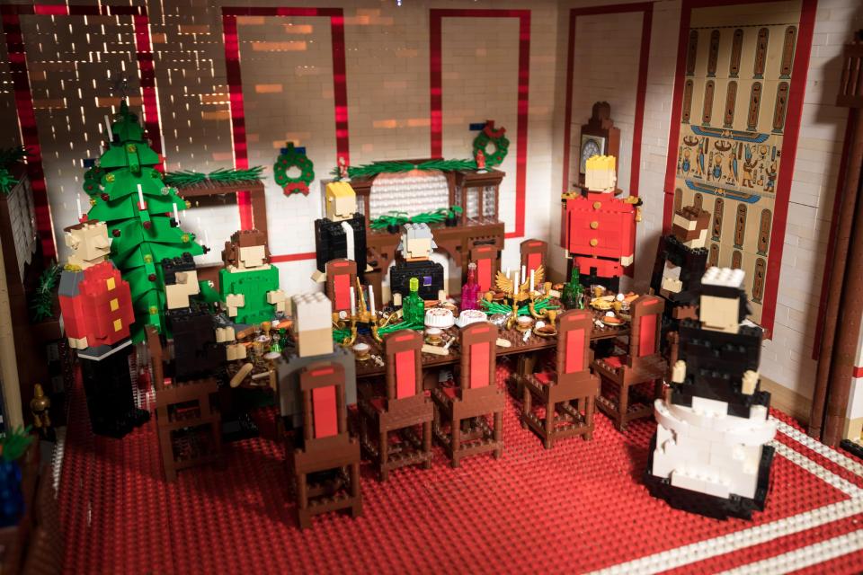  The Lego Christmas party is complete with guards and a maid