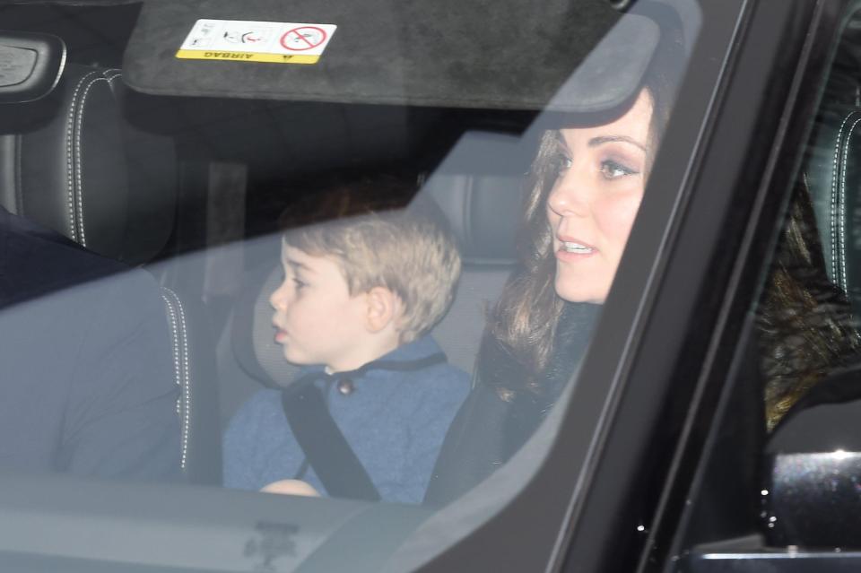  Prince George and Kate Middleton also attended the lunch at Buckingham Palace yesterday