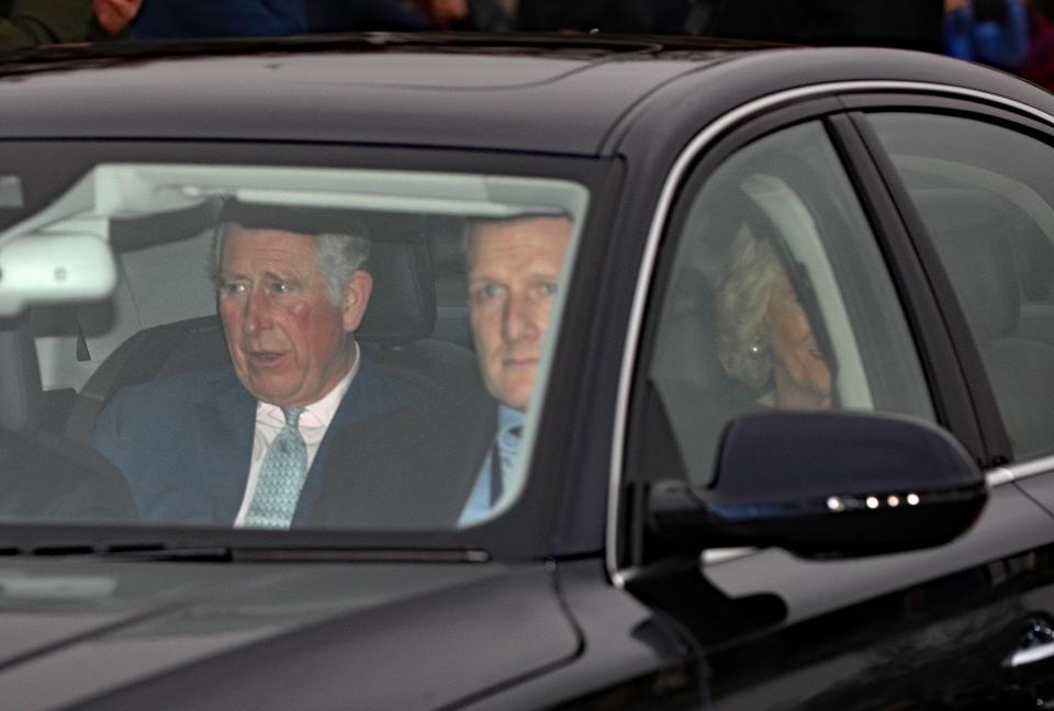  Charles was driven into the Palace for the annual lunch