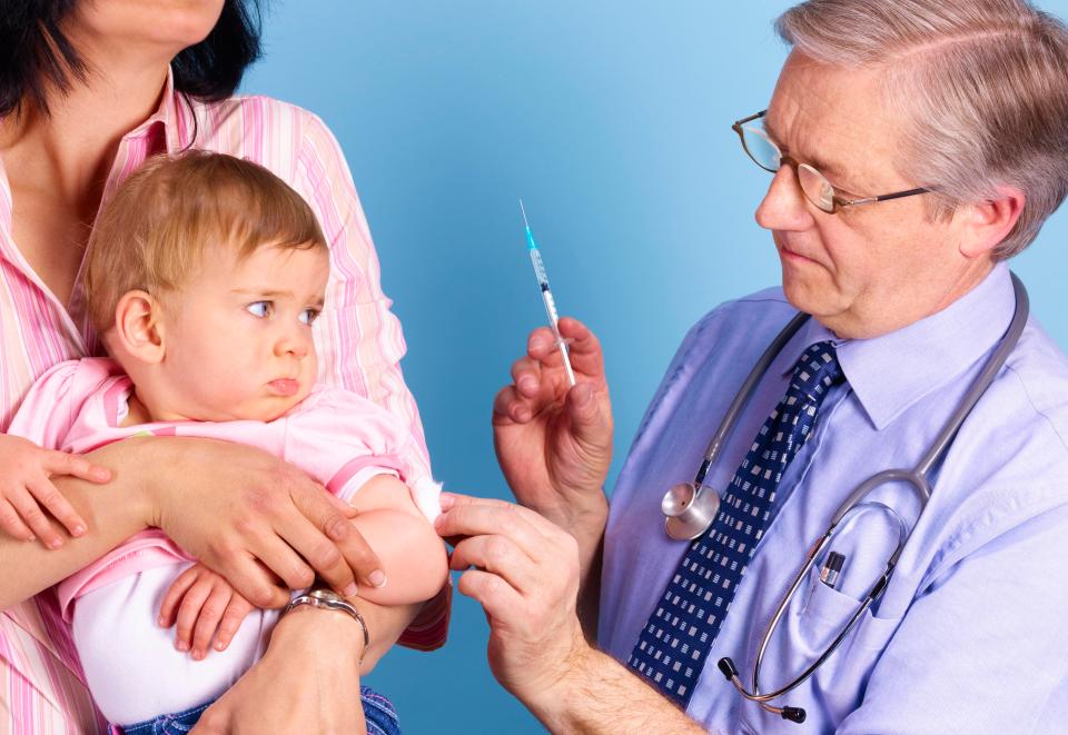  Babies get their MMR jab as part of their vaccination schedule