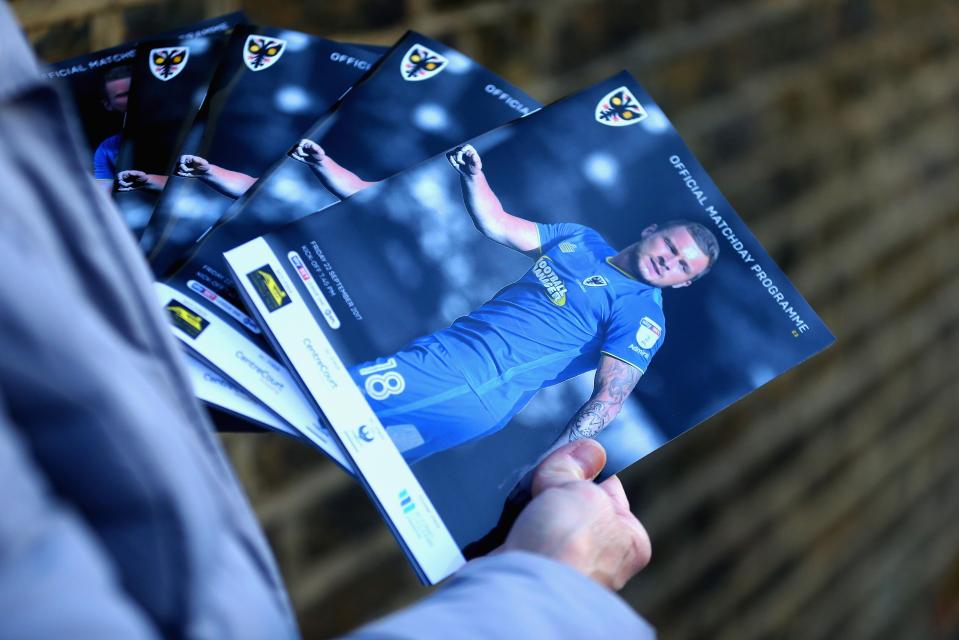  AFC Wimbledon failed to name opponents MK Dons on their matchday programme