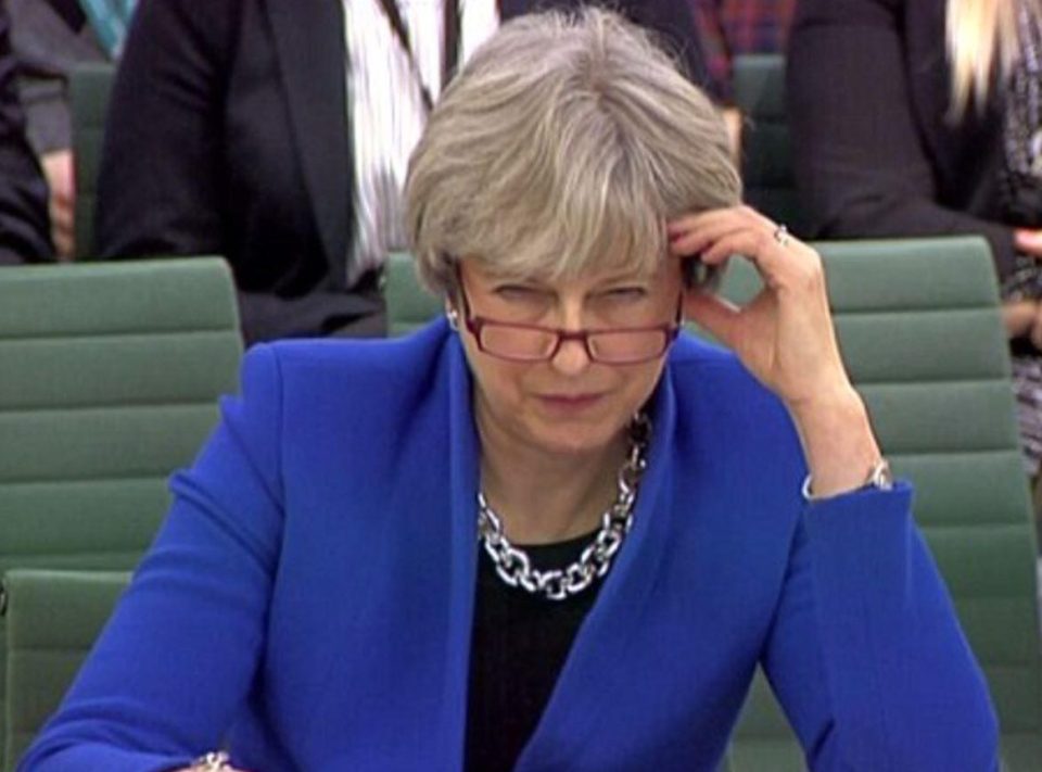  Theresa May at the Commons Liaison committee today