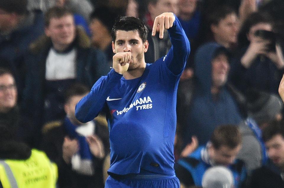  Alvaro Morata won it at the death for Chelsea to reach the semi-finals