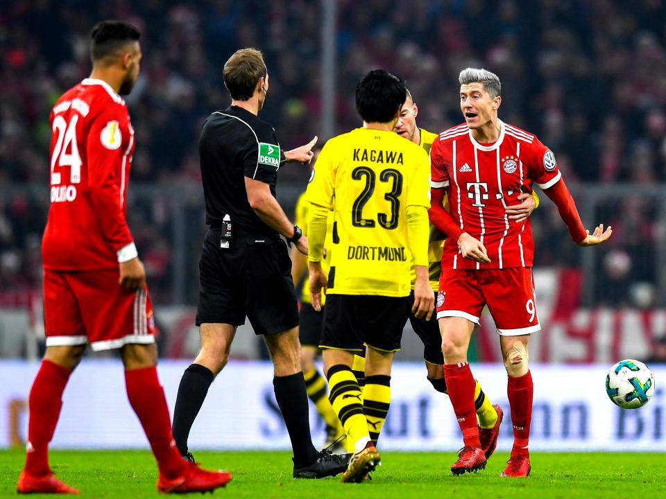  Tempers flare during fiery Klassiker as Bayern Munich edge out Borussia Dortmund