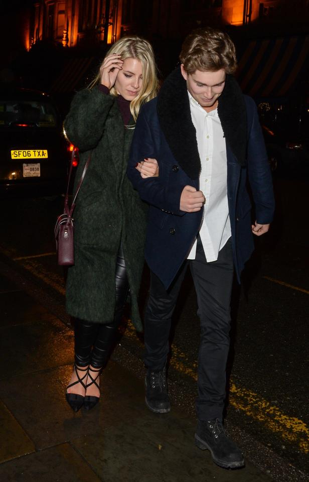  Mollie King and AJ Pritchard looked very cosy on a night out