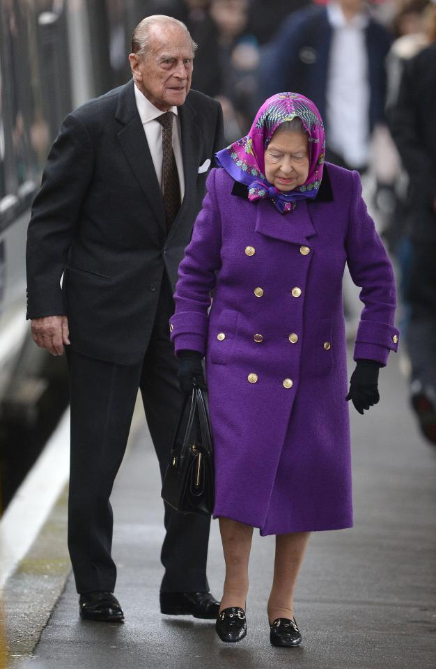  The Queen and Prince Philip arrived in Norfolk today by train on their way to Sandringham