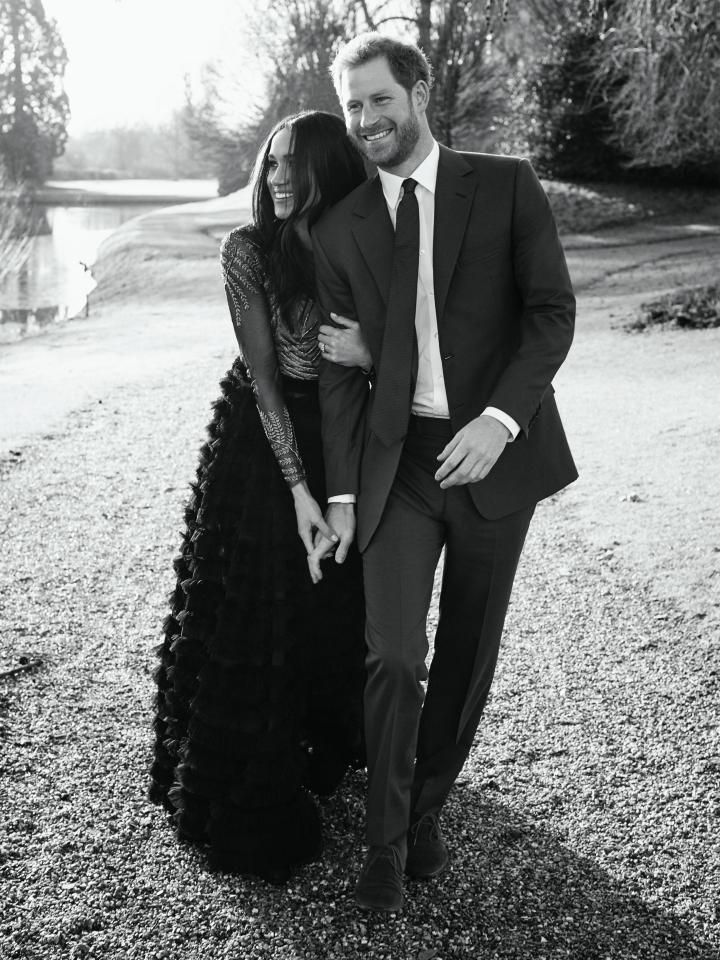  A third official engagement photo released by Kensington Palace of Prince Harry and Meghan Markle