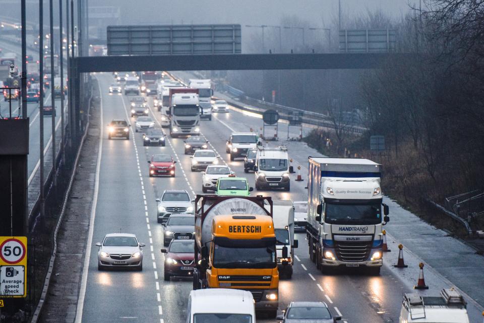  Frantic Friday had already begun on the M60 near Clifton, Manchester early yesterday morning