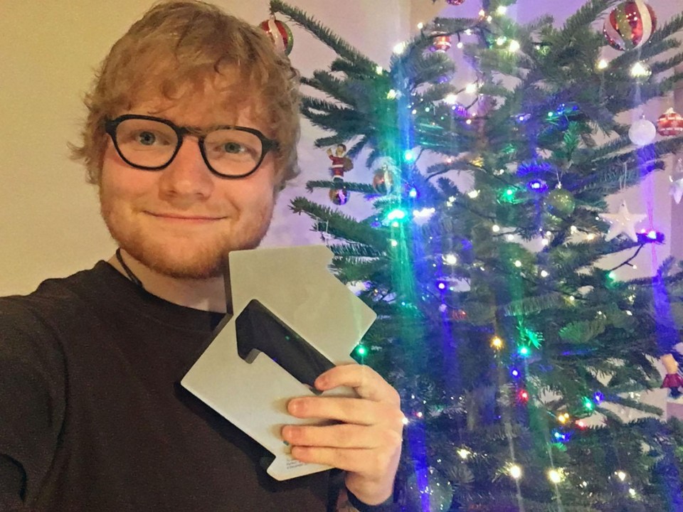 Ed Sheeran is this year’s Christmas Number One