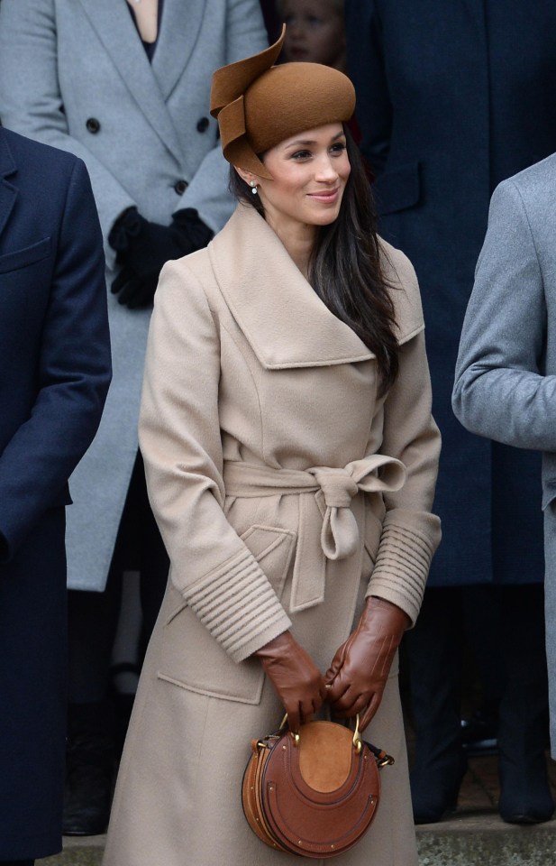 Meghan Markle stuns in a brown ensemble