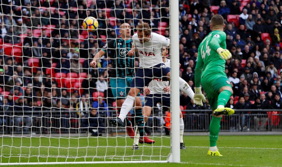  Kane scored a simple header from a couple of yards out against Bournemouth earlier today