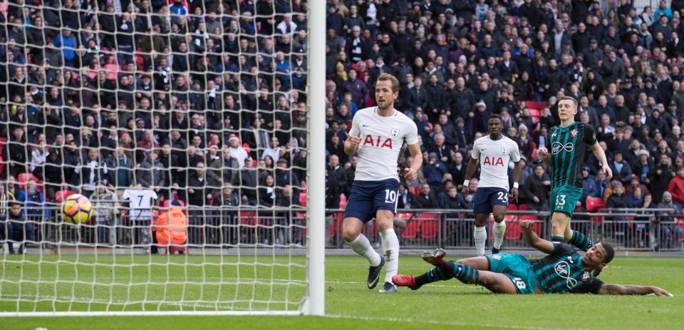  The second goal for Harry Kane was a simple tap-in