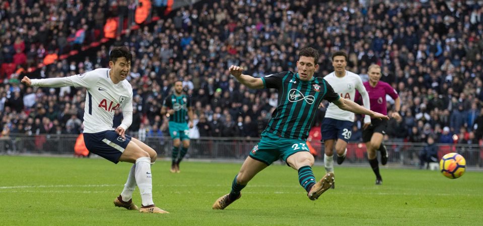  Son Heung-min fired in after a sweeping Spurs counter attack