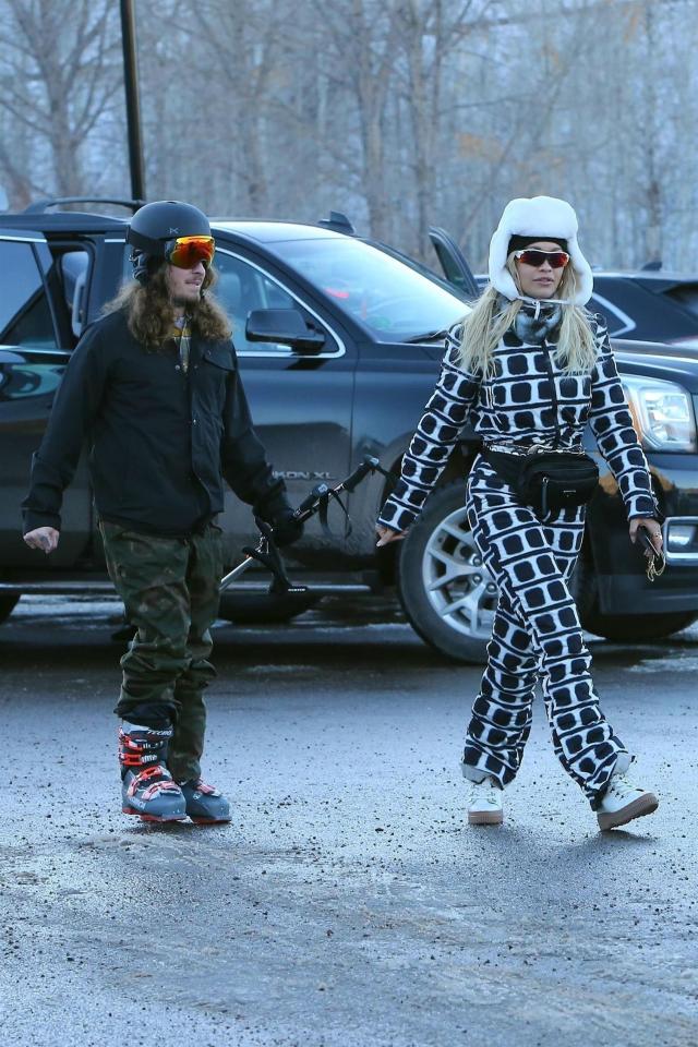  Rita Ora in Aspen, Colorado, with boyfriend Andrew Watt