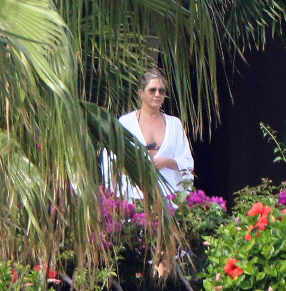 Jen is on holiday with her husband Justin