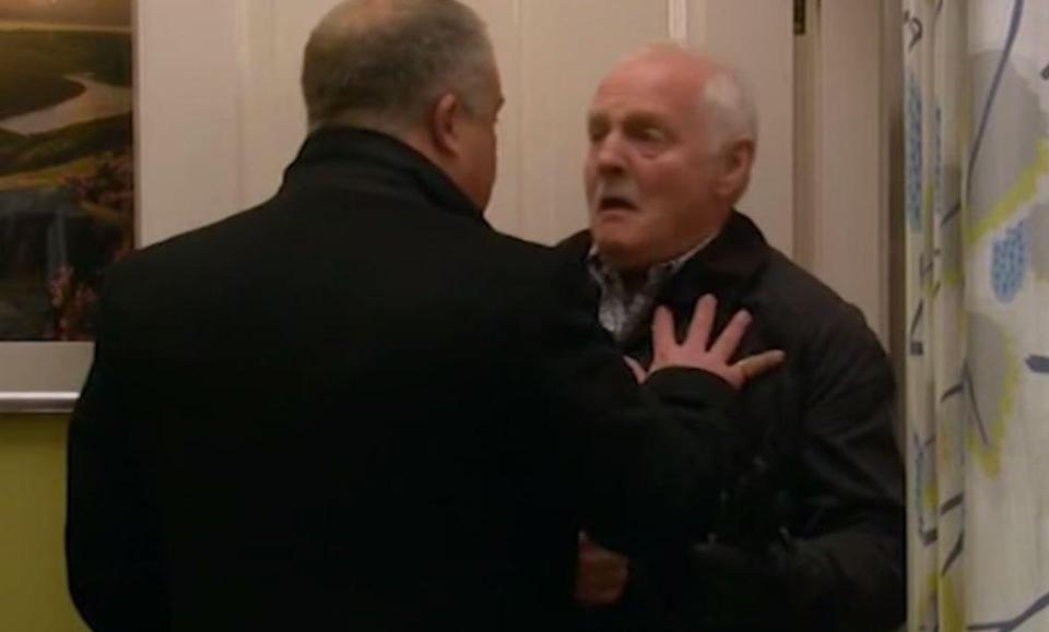  Eric is caught red-handed trying to find information on Morris' plans