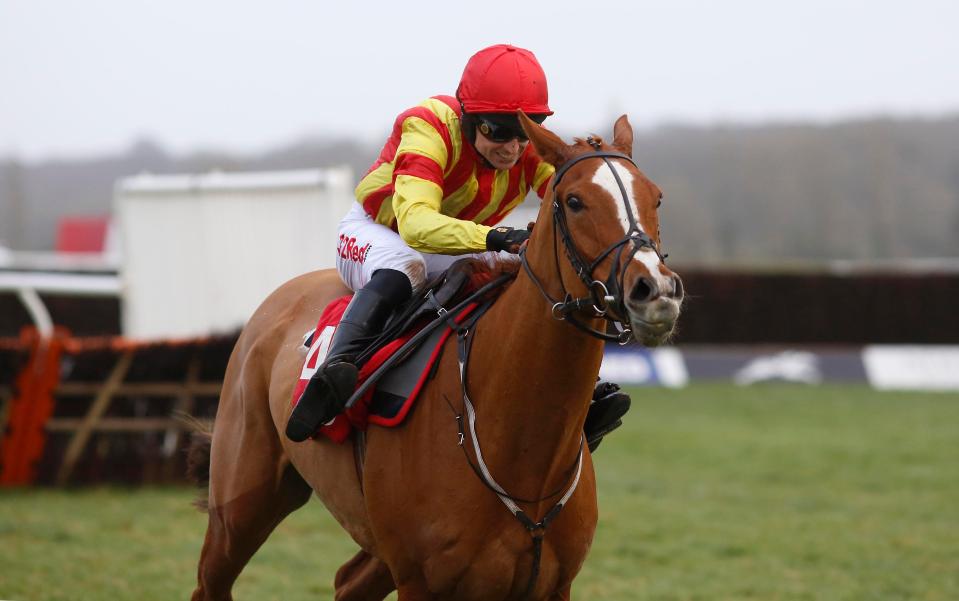  Poetic Rhythm digs deep to win the Challow Hurdle at Newbury