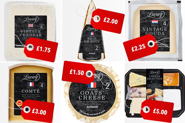  Iceland's new luxury cheese range has a total of 15 varieties