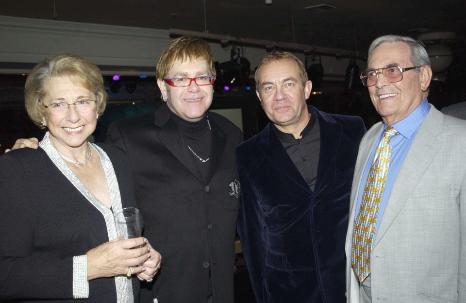  Elton was joined by Sheila at an event in London in 2002