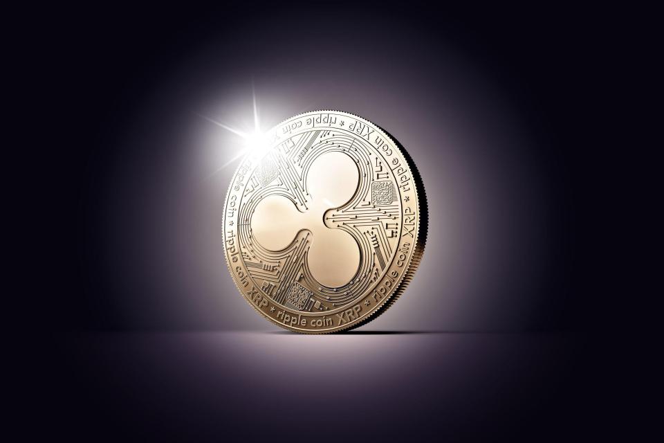  A graphic representation of Ripple XRP coin