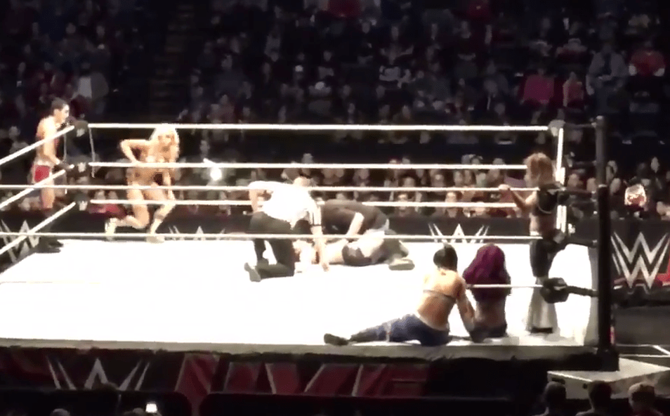  WWE superstar Paige was injured during a house show and had to be taken away by medics