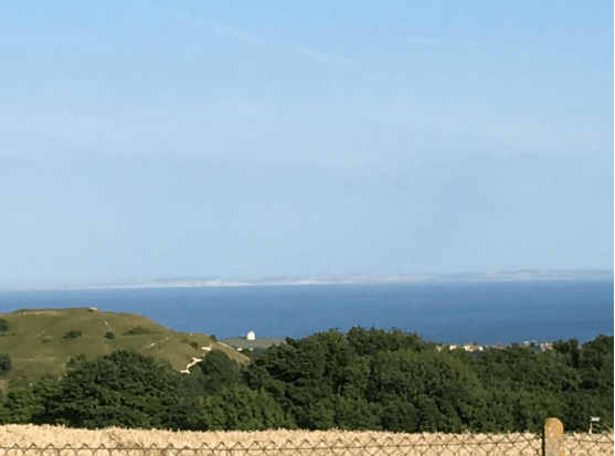  This shelter comes with the perk of stunning views across the Channel