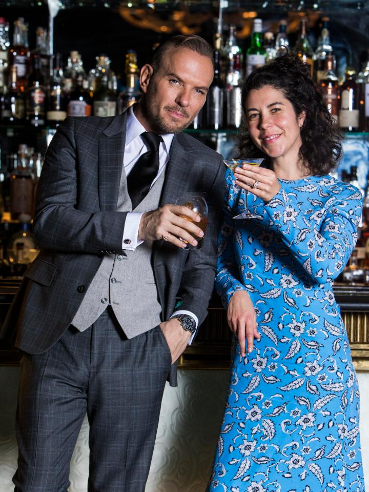  Matt with Fabulous's Sofia Zagzoule at the Savoy hotel in London