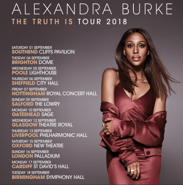  Alexandra Burke will be touring for the first time since 2011