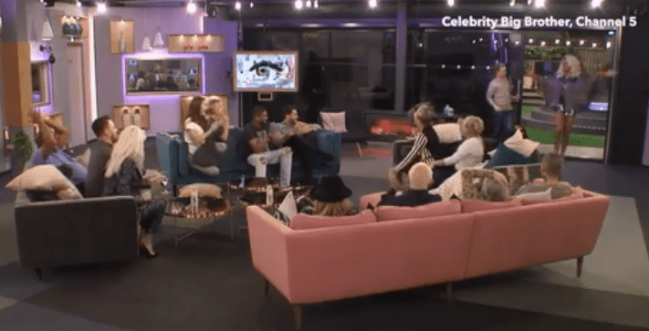  The housemates gathered for the big reveal