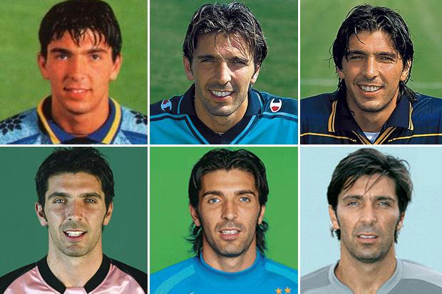  Gianluigi's Panini stickers from the early part of his career