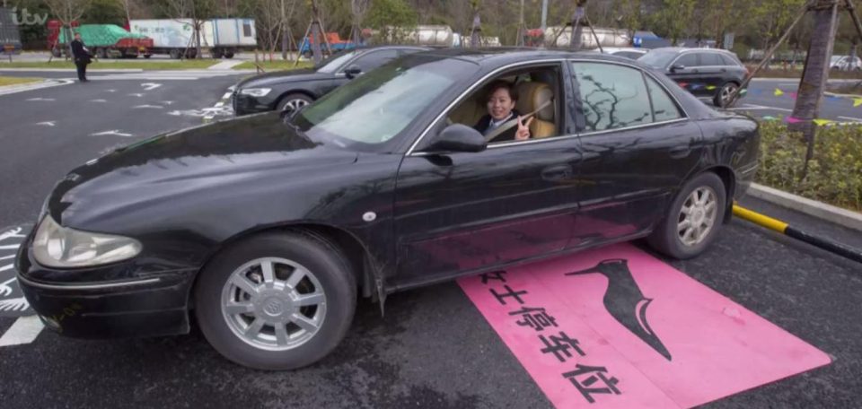  'Women only' parking spaces have sparked outrage online