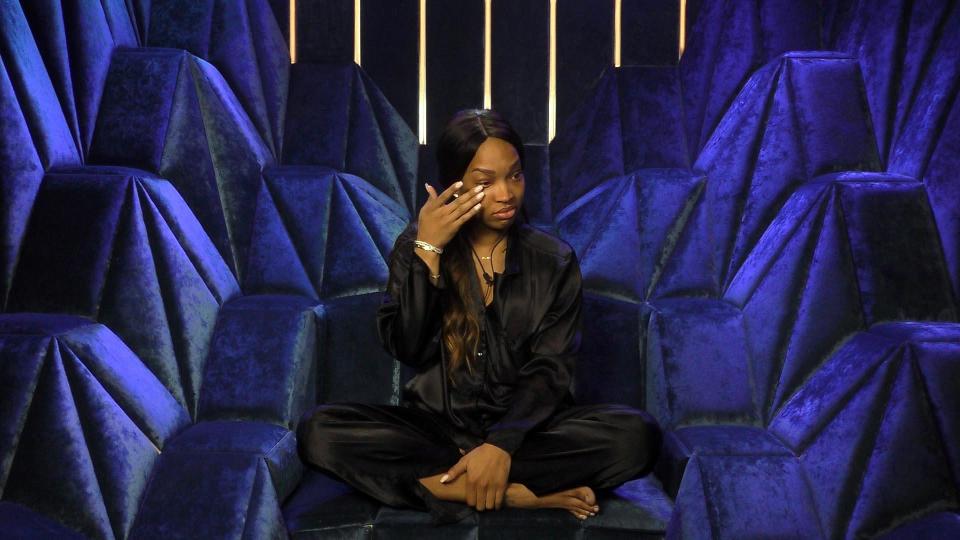 Malika Haqq cries in the Diary Room