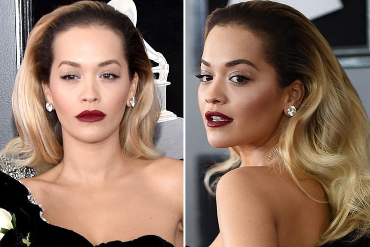  Style unwashed hair like Rita Ora, by curling it and slicking back at the roots