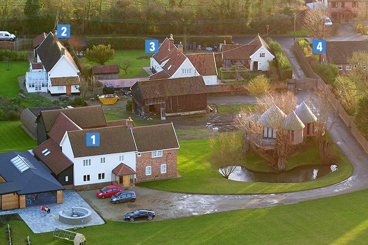  Ed Sheeran has snapped up four adjacent properties in a sleepy Suffolk village