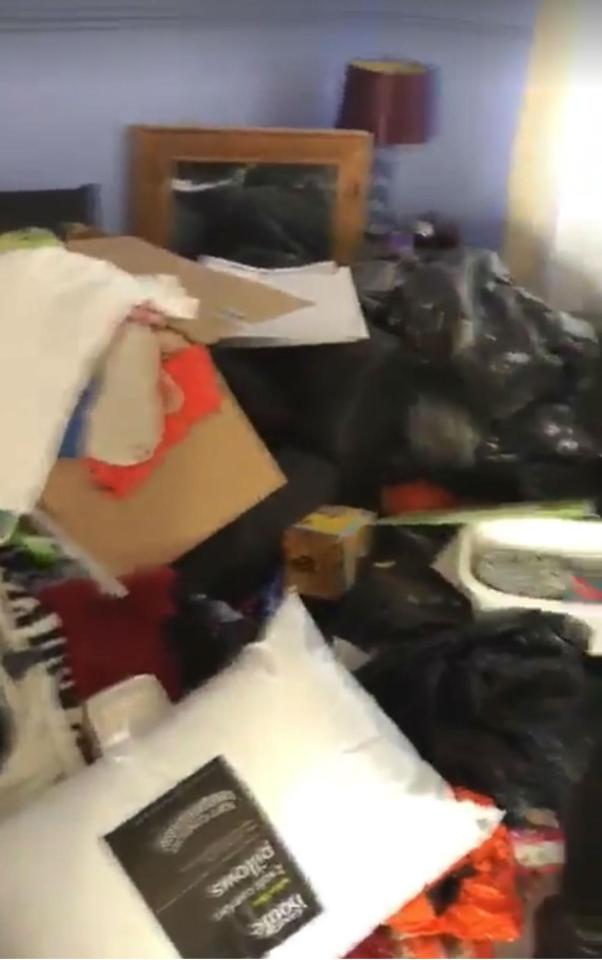  The tenant has stacked bin bags full of rubbish across the house