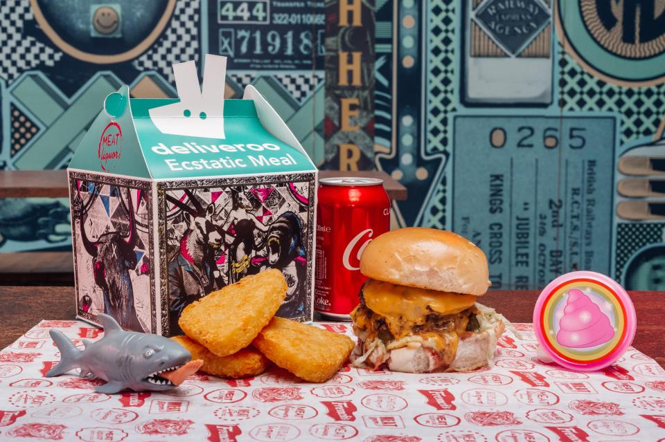  Deliveroo is teaming up with MEATliquor to fight back against the winter blues by launching the ‘Ecstatic Meal’, a grown-up version of a childhood classic