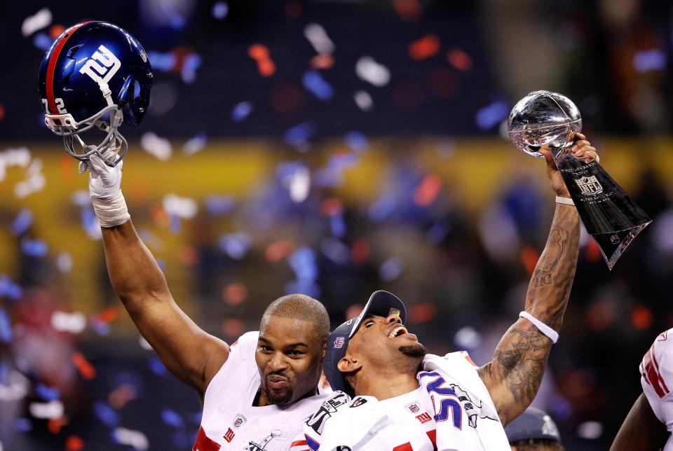  Osi Umenyiora won two Super Bowls with the New York Giants