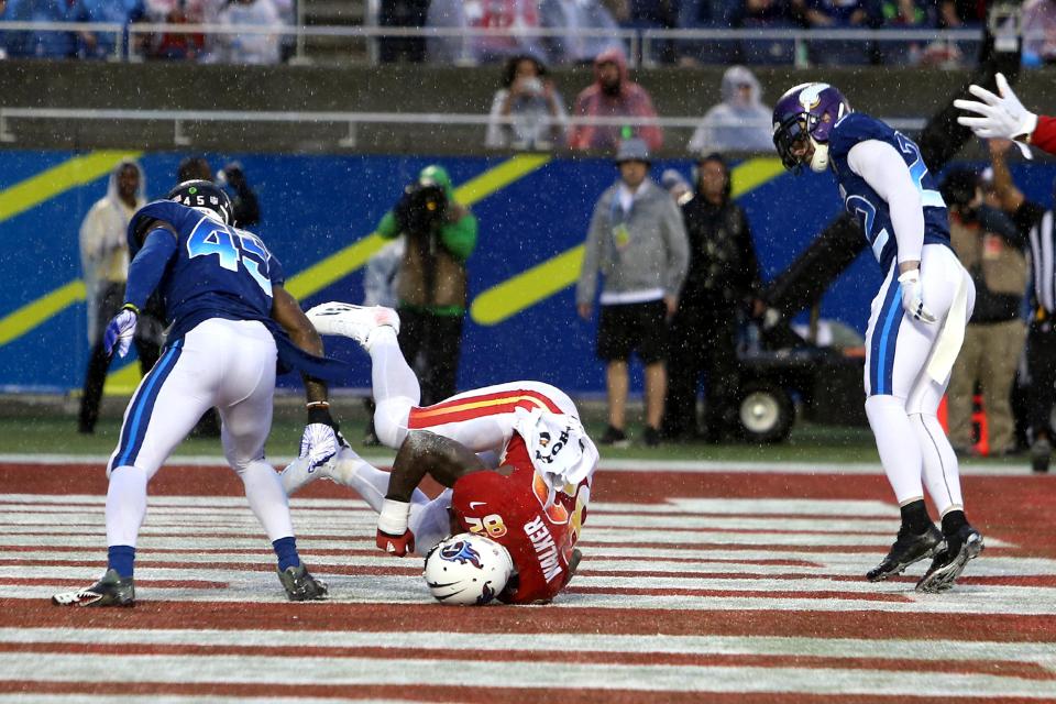  Delanie Walker scored the winning touchdown for the AFC in the Pro Bowl