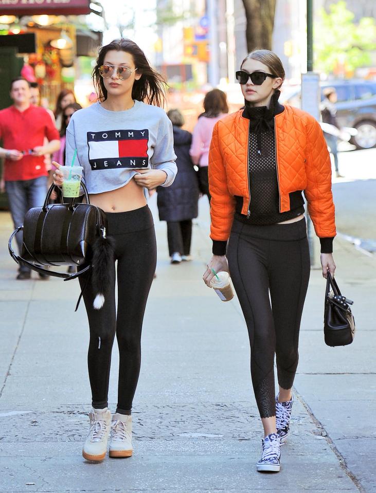  Bella and Gigi Hadid sport the athleisure trend well