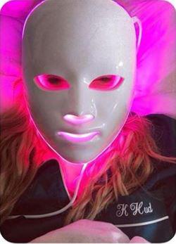 Kate Hudson in the £1,987 opera LED mask