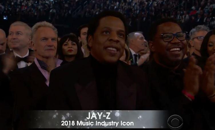  Jay-Z was awarded this year's Music Industry Icon award