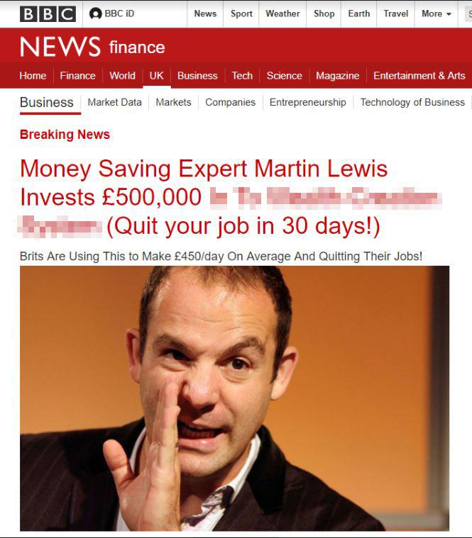 Martin Lewis says he is horrified after his image was used to scam people