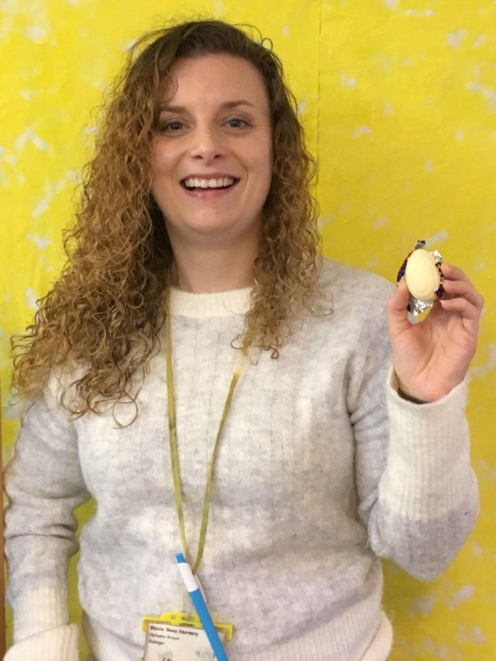  Natasha Bream, 30, has become the first person in the UK to find a white Cadbury Creme Egg