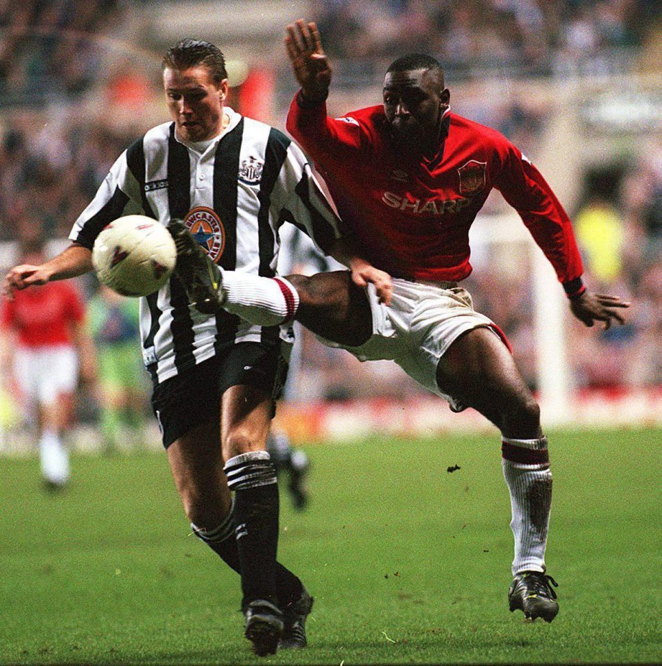  Howey's Newcastle lost the title to Andy Cole and Manchester United in 1996