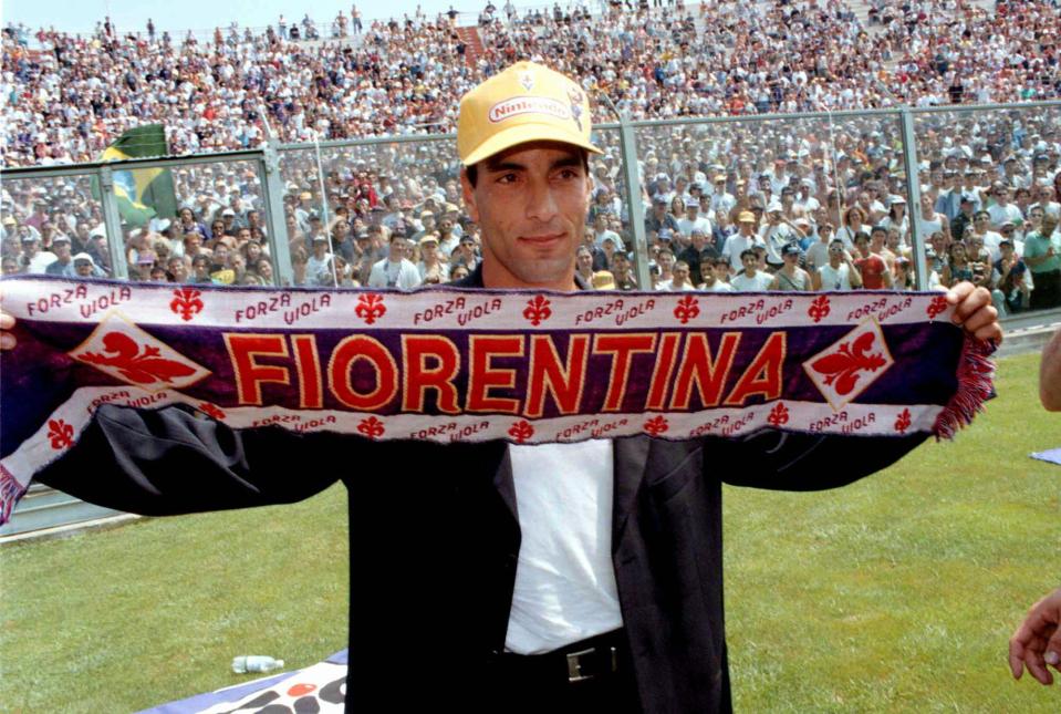  Brazilian striker Edmundo joined Fiorentina in 1997