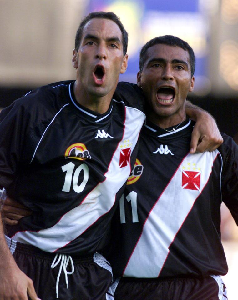  Edmundo and Romario were reunited up front for Vasco da Gama in 2000