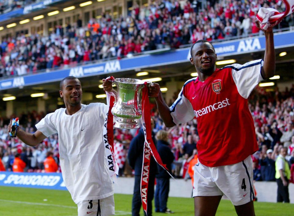  Ashley Cole won a host of honours after breaking through the ranks at Arsenal