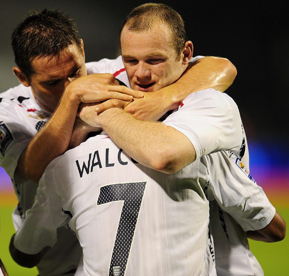  Rooney set up two of the three goals Walcott scored against Croatia in 2008